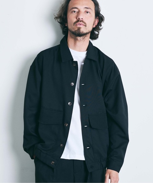 THE TWENTYSEVEN(ザ トゥエンティーセブン)の「The TWENTYSEVEN:PE STRETCH GATHER BOTTOM BLOUSON ポリストレッチ ギャザー ボトムブルゾン(ブルゾン・メンズ・ブラック/グリーン/グレイッシュベージュ・M/L)」の9枚目の写真
