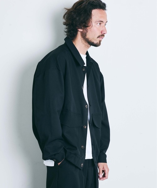 THE TWENTYSEVEN(ザ トゥエンティーセブン)の「The TWENTYSEVEN:PE STRETCH GATHER BOTTOM BLOUSON ポリストレッチ ギャザー ボトムブルゾン(ブルゾン・メンズ・ブラック/グリーン/グレイッシュベージュ・M/L)」の11枚目の写真