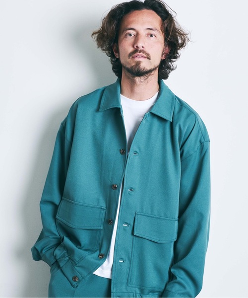 THE TWENTYSEVEN(ザ トゥエンティーセブン)の「The TWENTYSEVEN:PE STRETCH GATHER BOTTOM BLOUSON ポリストレッチ ギャザー ボトムブルゾン(ブルゾン・メンズ・ブラック/グリーン/グレイッシュベージュ・M/L)」の19枚目の写真
