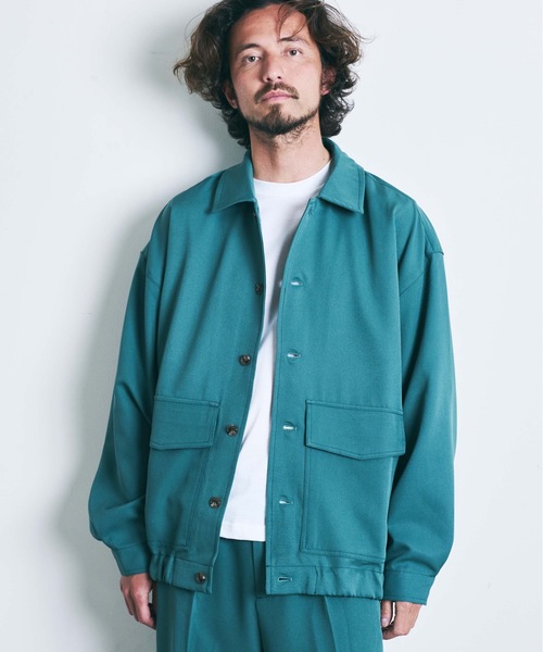 THE TWENTYSEVEN(ザ トゥエンティーセブン)の「The TWENTYSEVEN:PE STRETCH GATHER BOTTOM BLOUSON ポリストレッチ ギャザー ボトムブルゾン(ブルゾン・メンズ・ブラック/グリーン/グレイッシュベージュ・M/L)」の20枚目の写真