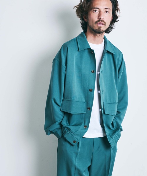 THE TWENTYSEVEN(ザ トゥエンティーセブン)の「The TWENTYSEVEN:PE STRETCH GATHER BOTTOM BLOUSON ポリストレッチ ギャザー ボトムブルゾン(ブルゾン・メンズ・ブラック/グリーン/グレイッシュベージュ・M/L)」の17枚目の写真