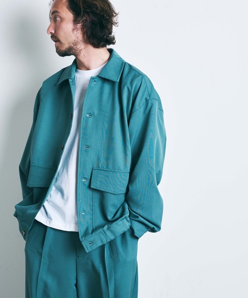 THE TWENTYSEVEN(ザ トゥエンティーセブン)の「The TWENTYSEVEN:PE STRETCH GATHER BOTTOM BLOUSON ポリストレッチ ギャザー ボトムブルゾン(ブルゾン・メンズ・ブラック/グリーン/グレイッシュベージュ・M/L)」の18枚目の写真