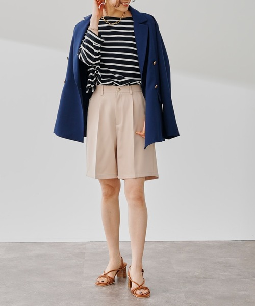 prose verse（プロズヴェール）の「金ボタンテーラードジャケット（テーラードジャケット・レディース・ベージュ/ネイビー・FREE）」の3枚目の写真