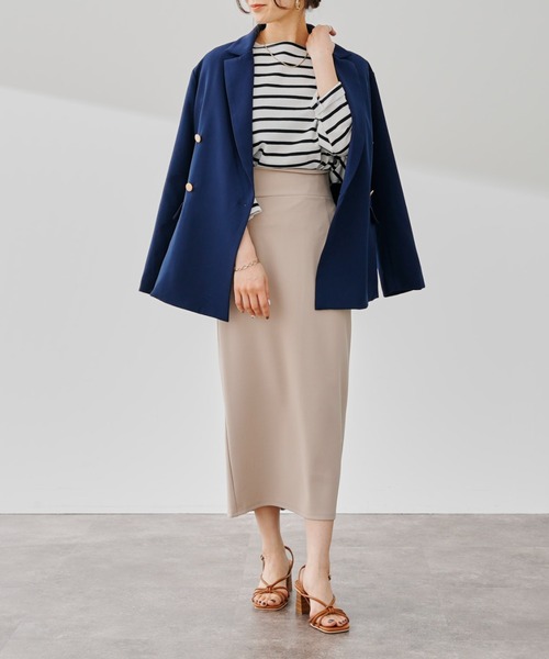 prose verse（プロズヴェール）の「金ボタンテーラードジャケット（テーラードジャケット・レディース・ベージュ/ネイビー・FREE）」の4枚目の写真