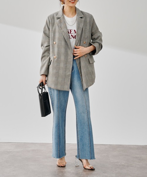 prose verse（プロズヴェール）の「金ボタンテーラードジャケット（テーラードジャケット・レディース・ベージュ/ネイビー・FREE）」の11枚目の写真