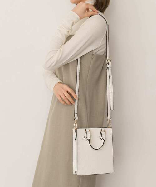 RODE SKO(ロデスコ)の「型押しミニトートバッグ(トートバッグ・レディース・ホワイト/グリーン・ONE)」の10枚目の写真