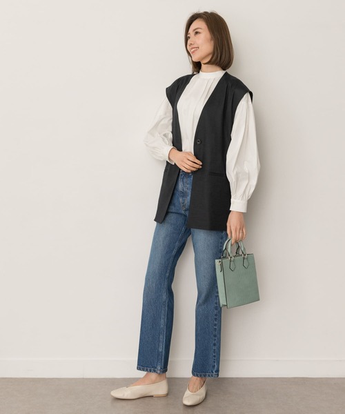 RODE SKO(ロデスコ)の「型押しミニトートバッグ(トートバッグ・レディース・ホワイト/グリーン・ONE)」の6枚目の写真