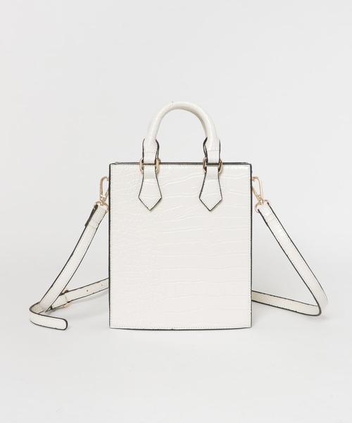 RODE SKO(ロデスコ)の「型押しミニトートバッグ(トートバッグ・レディース・ホワイト/グリーン・ONE)」の17枚目の写真