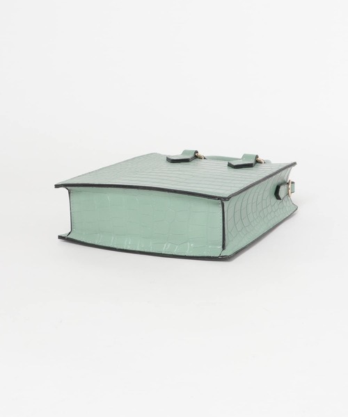 RODE SKO(ロデスコ)の「型押しミニトートバッグ(トートバッグ・レディース・ホワイト/グリーン・ONE)」の20枚目の写真