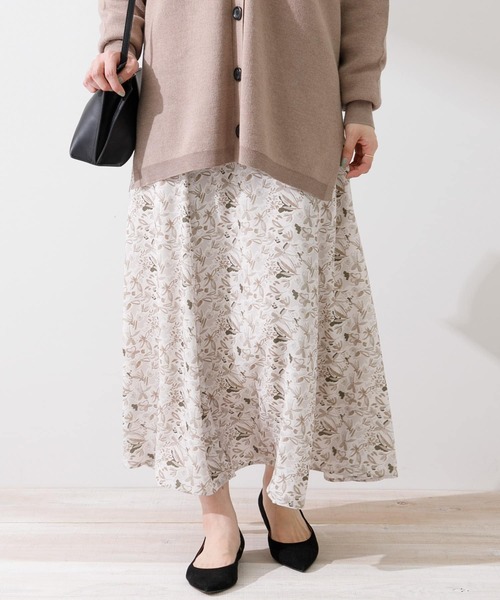 URBAN RESEARCH Sonny Label（アーバンリサーチサニーレーベル）の「ペイントフラワープリントスカート（スカート・レディース・イエロー系その他/ベージュ系その他・FREE）」の3枚目の写真