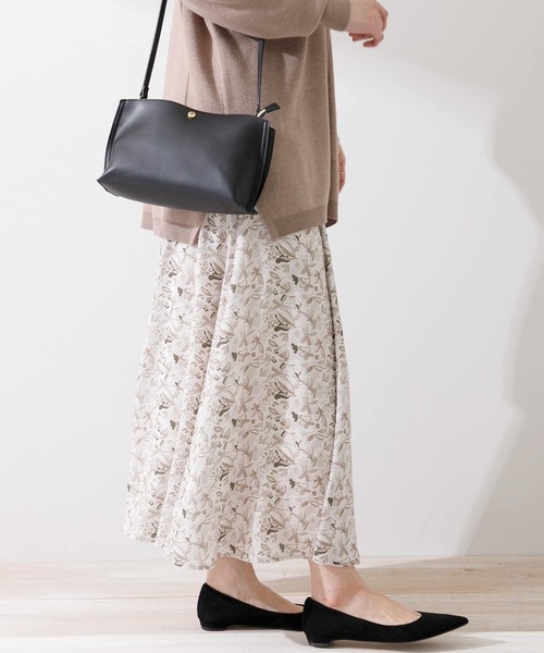 URBAN RESEARCH Sonny Label（アーバンリサーチサニーレーベル）の「ペイントフラワープリントスカート（スカート・レディース・イエロー系その他/ベージュ系その他・FREE）」の4枚目の写真