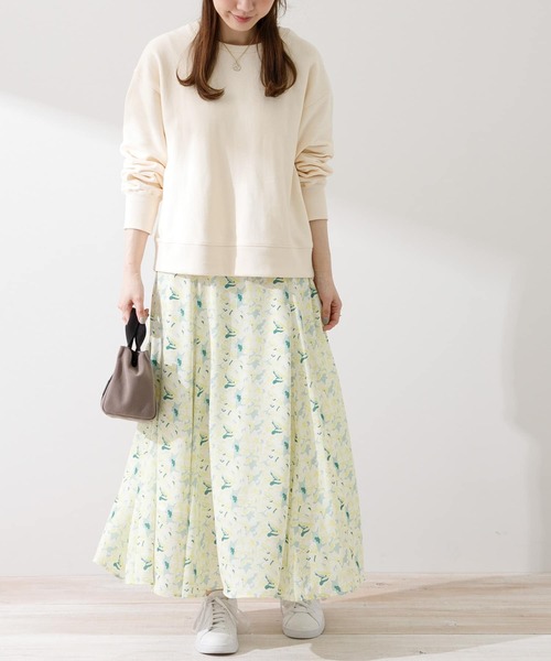 URBAN RESEARCH Sonny Label（アーバンリサーチサニーレーベル）の「ペイントフラワープリントスカート（スカート・レディース・イエロー系その他/ベージュ系その他・FREE）」の11枚目の写真