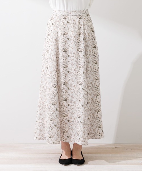 URBAN RESEARCH Sonny Label（アーバンリサーチサニーレーベル）の「ペイントフラワープリントスカート（スカート・レディース・イエロー系その他/ベージュ系その他・FREE）」の13枚目の写真