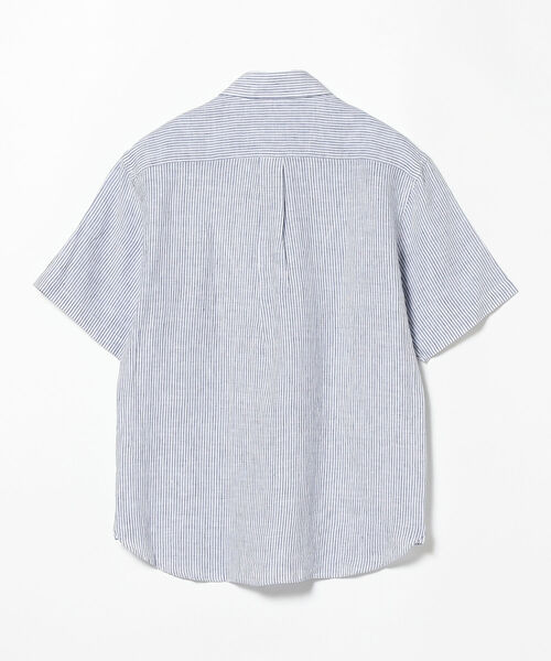 BROOKS BROTHERS（ブルックスブラザーズ）の「Brooks Brothers × BEAMS F / 別注 リネンストライプ プルオーバー ボタンダウン ショートスリーブシャツ（シャツ/ブラウス・メンズ・ネイビー/オレンジ/ケリー・SMALL/MEDIUM）」の12枚目の写真