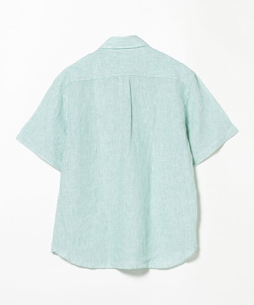 BROOKS BROTHERS（ブルックスブラザーズ）の「Brooks Brothers × BEAMS F / 別注 リネンストライプ プルオーバー ボタンダウン ショートスリーブシャツ（シャツ/ブラウス・メンズ・ネイビー/オレンジ/ケリー・SMALL/MEDIUM）」の17枚目の写真
