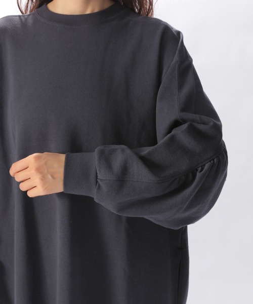 niko and...（ニコアンド）の「ヴィンテージライク袖ギャザーワンピース（ワンピース・レディース・ネイビー/イエロー/アイボリー・FREE）」の11枚目の写真