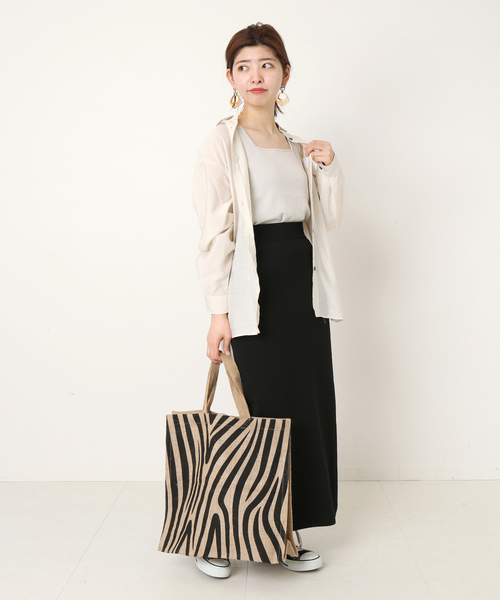 MAISON BENGAL/マイソンベンガル 】ジュートトートバッグ(ANIMAL
