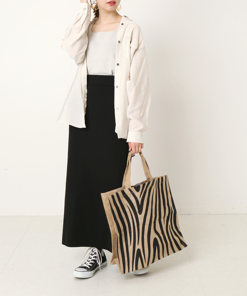 MAISON BENGAL（マイソンベンガル）の「【MAISON BENGAL/マイソンベンガル 】ジュートトートバッグ(ANIMAL)（トートバッグ・レディース・ブラック/ブラック系その他・FREE）」の20枚目の写真
