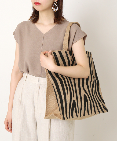 MAISON BENGAL（マイソンベンガル）の「【MAISON BENGAL/マイソンベンガル 】ジュートトートバッグ(ANIMAL)（トートバッグ・レディース・ブラック/ブラック系その他・FREE）」の15枚目の写真