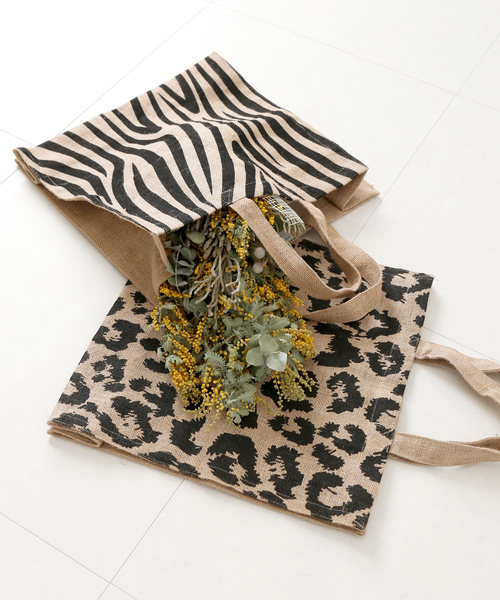 MAISON BENGAL（マイソンベンガル）の「【MAISON BENGAL/マイソンベンガル 】ジュートトートバッグ(ANIMAL)（トートバッグ・レディース・ブラック/ブラック系その他・FREE）」の12枚目の写真
