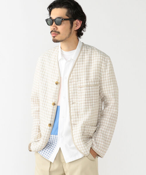 TUBE（チューブ）の「TUBE × BEAMS PLUS / 別注 Collarless Jacket