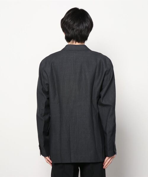 PORT BY ARK（ポートバイアーク）の「PORT BY ARK / ポートバイアーク：Double Breasted Jacket-Herringbone-：PO11-J002[COR]（テーラードジャケット・メンズ・ブラック・2/1）」の3枚目の写真