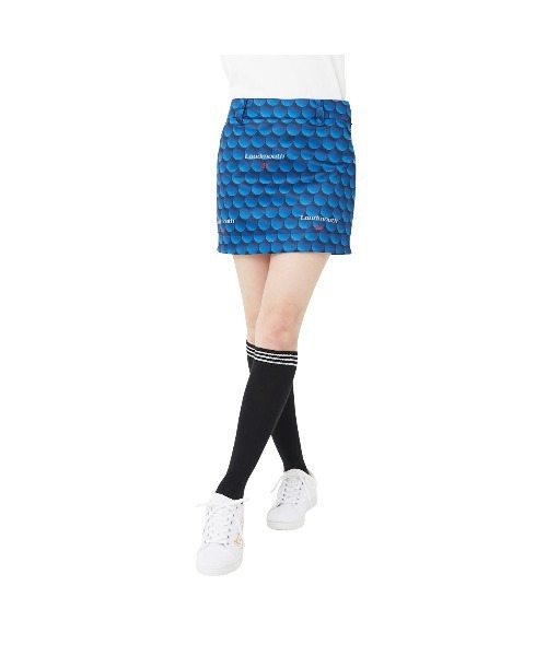 Loudmouth(ラウドマウス)の「LOUDMOUTH/ラウドマウス ゴルフウェア ひんやり 吸汗速乾 UVカットストレッチ スカート(スカート・レディース・ネイビー/ホワイト/ブラック・M/S/L)」の3枚目の写真