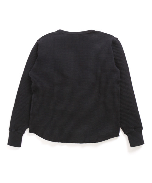 Denime(ドゥニーム)の「BIG WAFFLE CN LS/ビッグワッフルロンT(Tシャツ/カットソー・メンズ・オリーブ/ブラック/ホワイト・LARGE/MEDIUM/SMALL)」の12枚目の写真