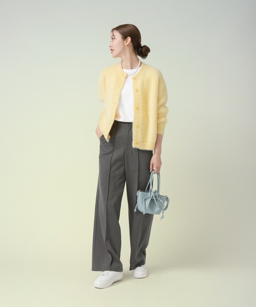 fifth（フィフス）の「【スタイリストレコメンド】フェイクレザー2way巾着ミニバッグ（ハンドバッグ・レディース・ホワイト/レッド/ライム/ブラック/ブルー/シルバー・FREE）」の8枚目の写真