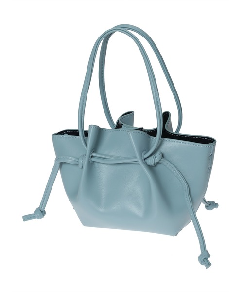 fifth（フィフス）の「【スタイリストレコメンド】フェイクレザー2way巾着ミニバッグ（ハンドバッグ・レディース・ホワイト/レッド/ライム/ブラック/ブルー/シルバー・FREE）」の12枚目の写真