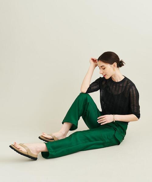 BEAUTY&YOUTH UNITED ARROWS(ビューティーアンドユースユナイテッドアローズ)の「【WEB限定】by ノルマンディリネン透かし編みプルオーバー(ニット/セーター・レディース・ピンク/オフホワイト/コバルトブルー/ブラック・FREE)」の5枚目の写真
