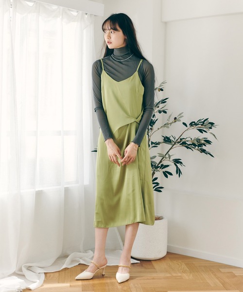 Lamoa（ラモア）の「Lamoa/ハイネック メローフリル シアー トップス（その他トップス・レディース・ホワイト/ブラック/グレー/ブラウン/アイボリー・FREE）」の7枚目の写真