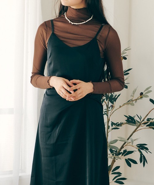 Lamoa（ラモア）の「Lamoa/ハイネック メローフリル シアー トップス（その他トップス・レディース・ホワイト/ブラック/グレー/ブラウン/アイボリー・FREE）」の18枚目の写真