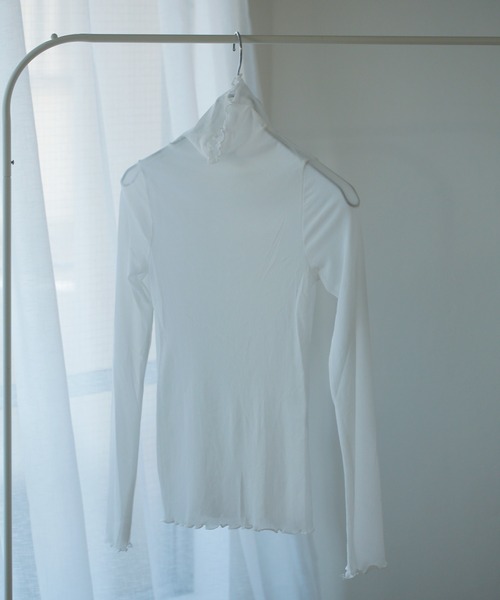 Lamoa（ラモア）の「Lamoa/ハイネック メローフリル シアー トップス（その他トップス・レディース・ホワイト/ブラック/グレー/ブラウン/アイボリー・FREE）」の20枚目の写真