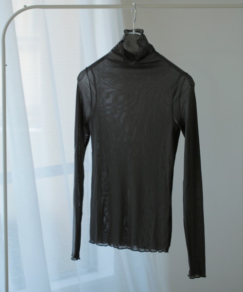 Lamoa（ラモア）の「Lamoa/ハイネック メローフリル シアー トップス（その他トップス・レディース・ホワイト/ブラック/グレー/ブラウン/アイボリー・FREE）」の19枚目の写真