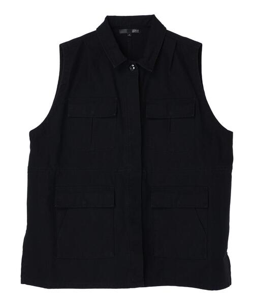 Sugar spoon（シュガースプーン）の「・SUGAR SPOON ミリタリーベスト（その他アウター・レディース・カーキ/ブラック・FREE）」の19枚目の写真