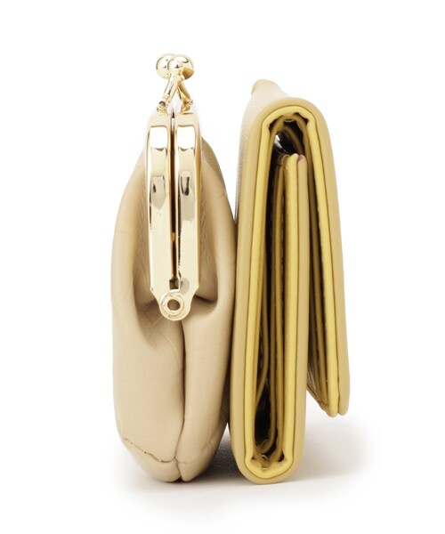 DRESKIP（ドレスキップ）の「◆がま口付き三つ折り財布（財布・レディース・ブラック/グレー系4/イエロー系4・00）」の5枚目の写真