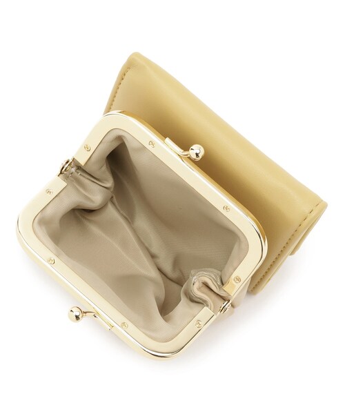 DRESKIP（ドレスキップ）の「◆がま口付き三つ折り財布（財布・レディース・ブラック/グレー系4/イエロー系4・00）」の8枚目の写真