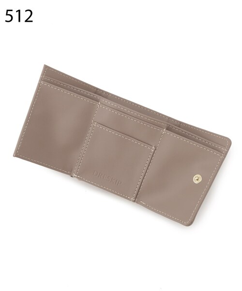 DRESKIP（ドレスキップ）の「◆がま口付き三つ折り財布（財布・レディース・ブラック/グレー系4/イエロー系4・00）」の10枚目の写真