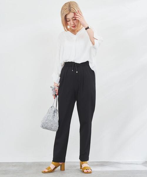 coen（コーエン）の「[接触冷感機能付き］ジョガーパンツ#（その他パンツ・レディース・ブラック/グレー/ナチュラル/コバルトブルー・L/M/S）」の21枚目の写真