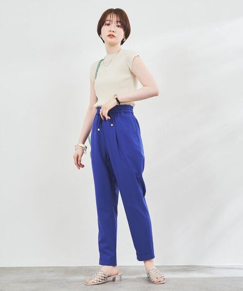 coen（コーエン）の「[接触冷感機能付き］ジョガーパンツ#（その他パンツ・レディース・ブラック/グレー/ナチュラル/コバルトブルー・L/M/S）」の10枚目の写真