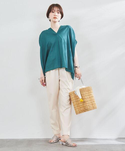 coen（コーエン）の「[接触冷感機能付き］ジョガーパンツ#（その他パンツ・レディース・ブラック/グレー/ナチュラル/コバルトブルー・L/M/S）」の6枚目の写真