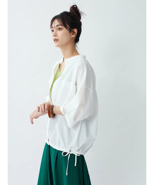 CRAFT STANDARD BOUTIQUE（クラフトスタンダードブティック）の「ドロストシャツ　＊◆（シャツ/ブラウス・レディース・オフホワイト/ライトカーキ・FREE）」の3枚目の写真