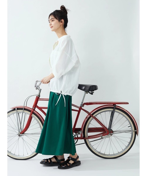 CRAFT STANDARD BOUTIQUE（クラフトスタンダードブティック）の「ドロストシャツ　＊◆（シャツ/ブラウス・レディース・オフホワイト/ライトカーキ・FREE）」の10枚目の写真