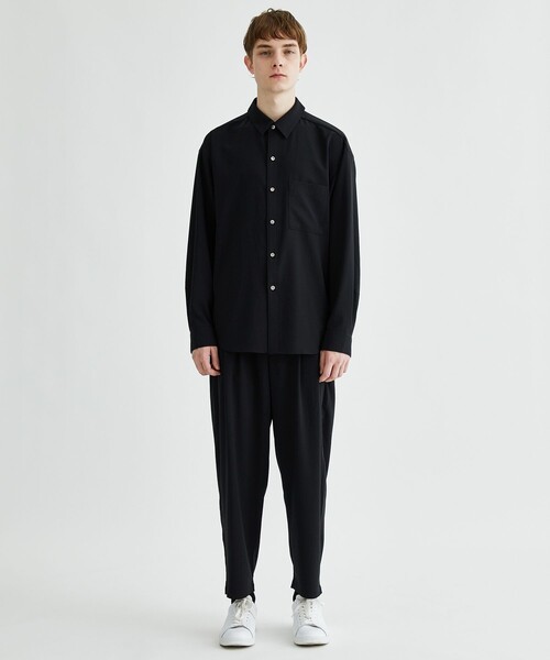 ATTACHMENT（アタッチメント）の「STUDIOUS別注 DROP SHOULDER REGULAR COLLAR L/S SH（シャツ/ブラウス・メンズ・ブラック/ダークグリーン/ライトグレー・1/2）」の16枚目の写真