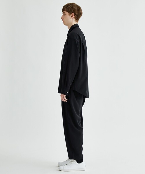 ATTACHMENT（アタッチメント）の「STUDIOUS別注 DROP SHOULDER REGULAR COLLAR L/S SH（シャツ/ブラウス・メンズ・ブラック/ダークグリーン/ライトグレー・1/2）」の17枚目の写真