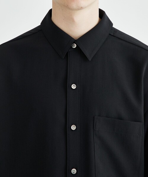ATTACHMENT（アタッチメント）の「STUDIOUS別注 DROP SHOULDER REGULAR COLLAR L/S SH（シャツ/ブラウス・メンズ・ブラック/ダークグリーン/ライトグレー・1/2）」の19枚目の写真
