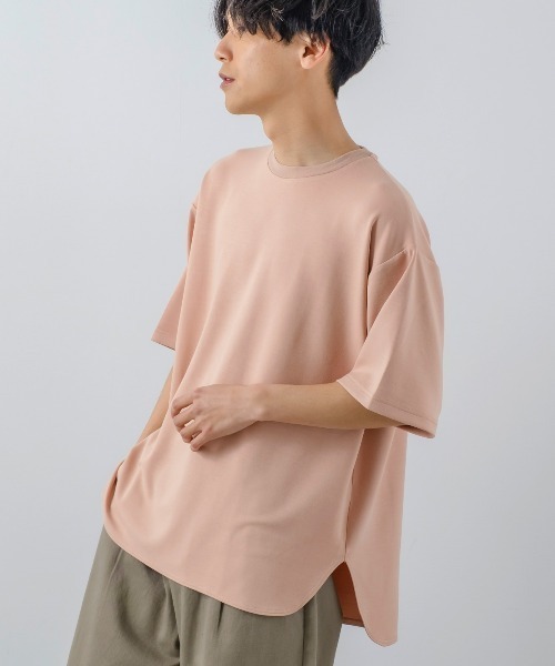 improves(インプローブス)の「ソフトタッチ ポンチ オーバーサイズ Tシャツ(Tシャツ/カットソー・メンズ・オフホワイト/ライトグレー/ダークグリーン/サンドベージュ/ブルーグレー・LARGE/MEDIUM)」の1枚目の写真