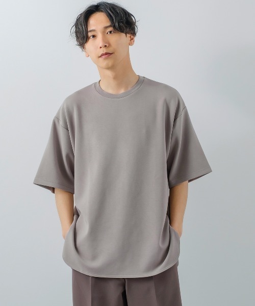 improves(インプローブス)の「ソフトタッチ ポンチ オーバーサイズ Tシャツ(Tシャツ/カットソー・メンズ・オフホワイト/ライトグレー/ダークグリーン/サンドベージュ/ブルーグレー・LARGE/MEDIUM)」の6枚目の写真
