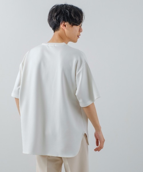 improves(インプローブス)の「ソフトタッチ ポンチ オーバーサイズ Tシャツ(Tシャツ/カットソー・メンズ・オフホワイト/ライトグレー/ダークグリーン/サンドベージュ/ブルーグレー・LARGE/MEDIUM)」の10枚目の写真